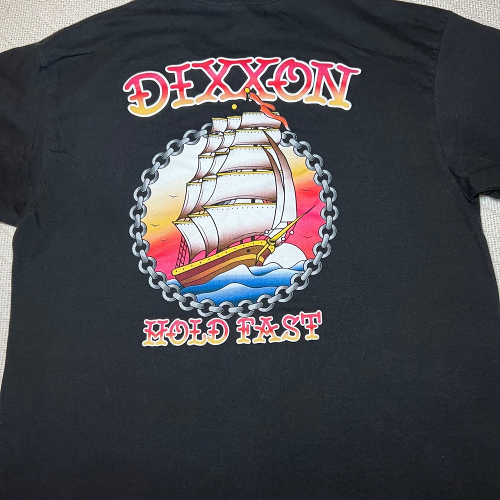 Dixxon Flannel Co Mens Large Black Americana Graphic T-Shirt L